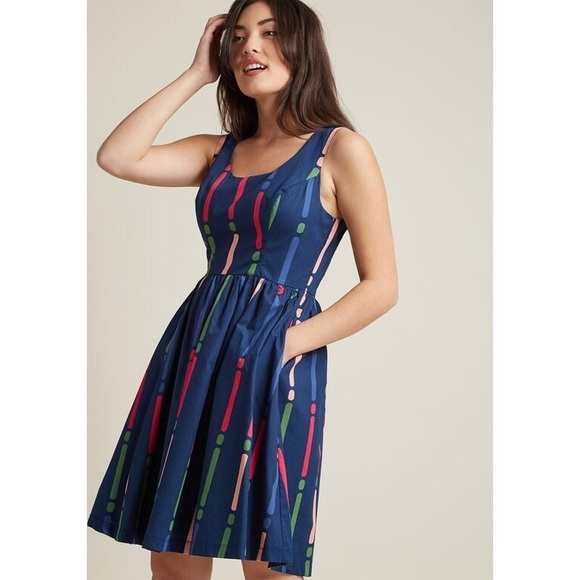 Modcloth Dresses & Skirts - New ModCloth Dot and Dash Dress. Size S,M